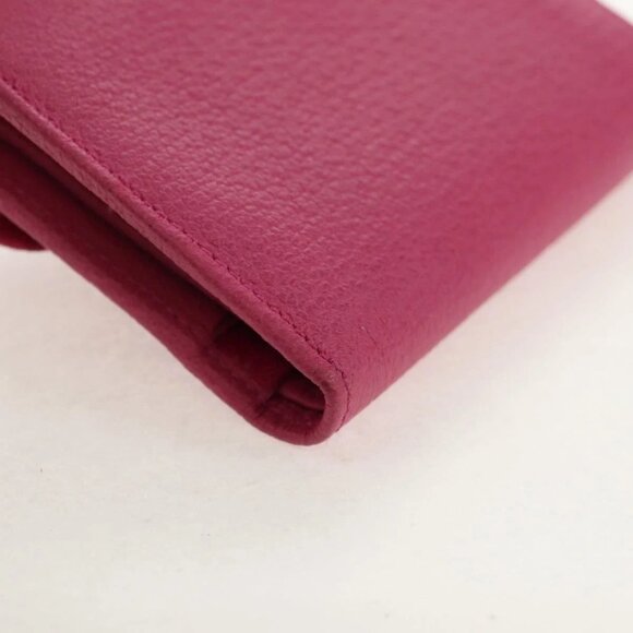 GUCCI Bamboo Wallet Suede Pink Gold 035 0959 1861 0 Auth yk20042V - Picture 4 of 16